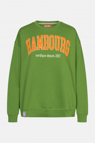 Derbe Hambourg Damen Pullover Oversize Cactus Grün Sweatshirt Baumwolle Nachhaltig Derbe Hambourg Damen Pullover Oversize Cactus Grün Sweatshirt Baumwolle Nachhaltig