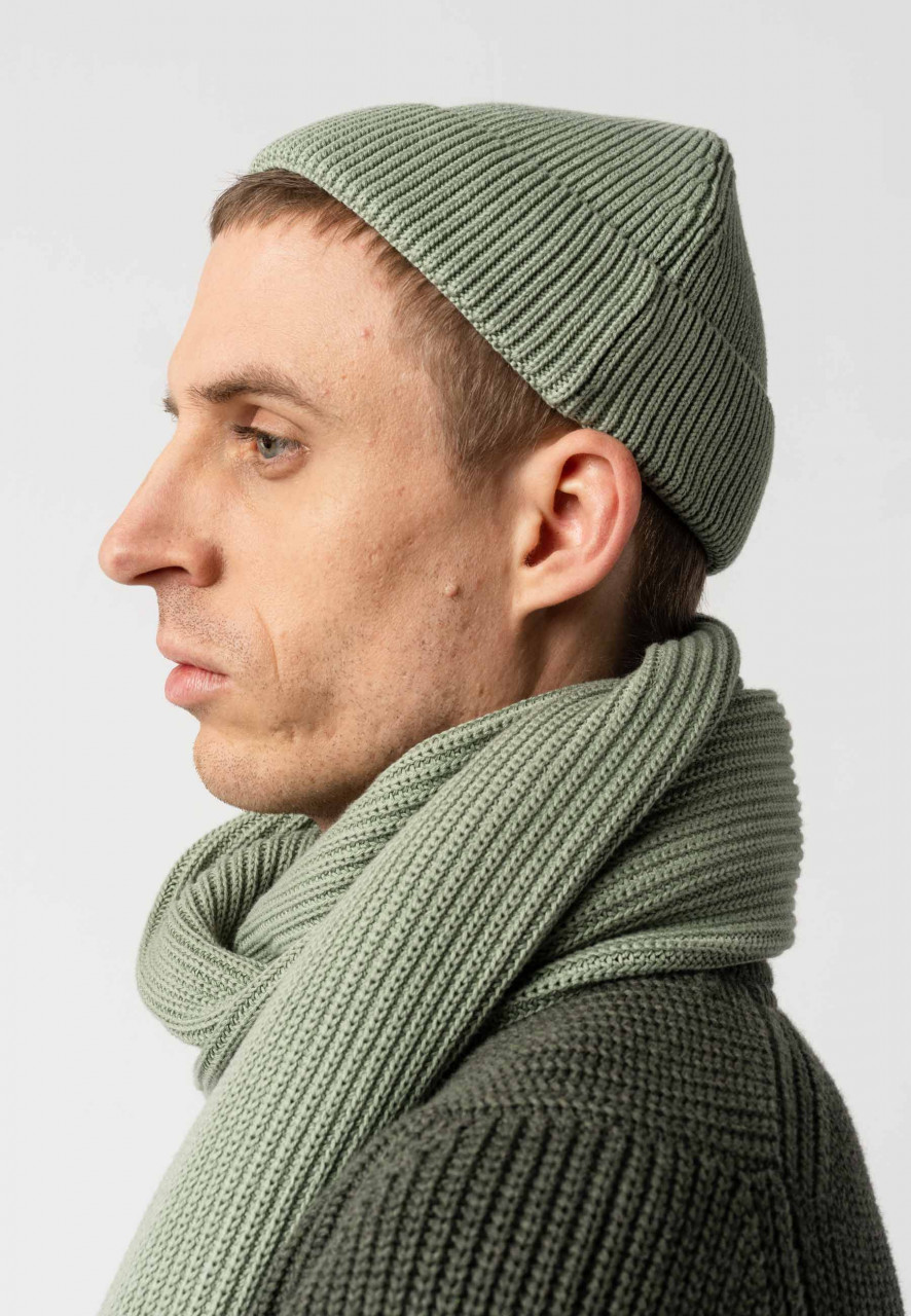Strickmütze Unisex von MELA  - Mann - Seitlich