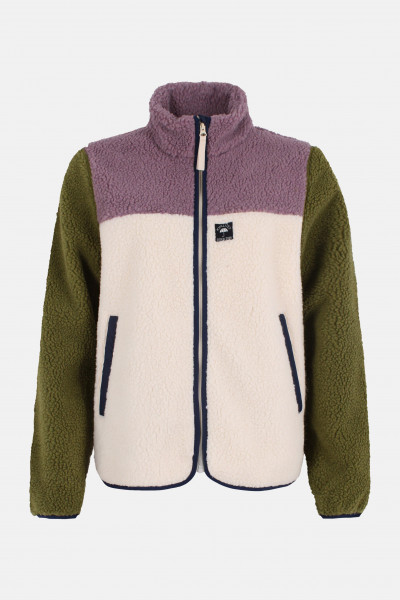 Danefae Danebirk Fleecejacke Oliv Grün Flieder Weiß