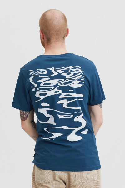 Hafendieb Reflexion Denim Männer T-Shirt Blau Hafendieb Reflexion Denim Männer T-Shirt Blau
