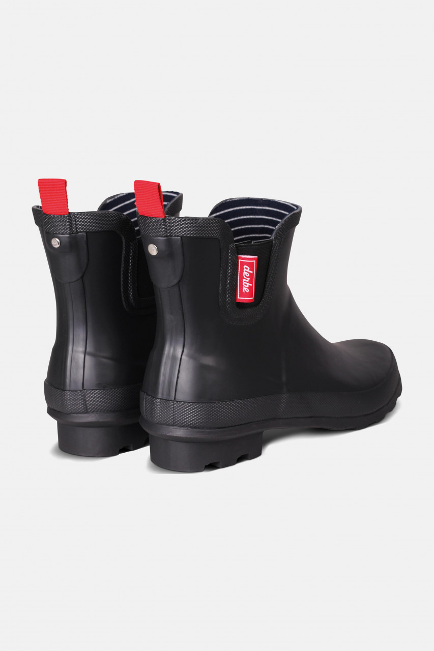 Derbe Taai Botten Eco Black Gummistiefel Halbstiefel Schwarz