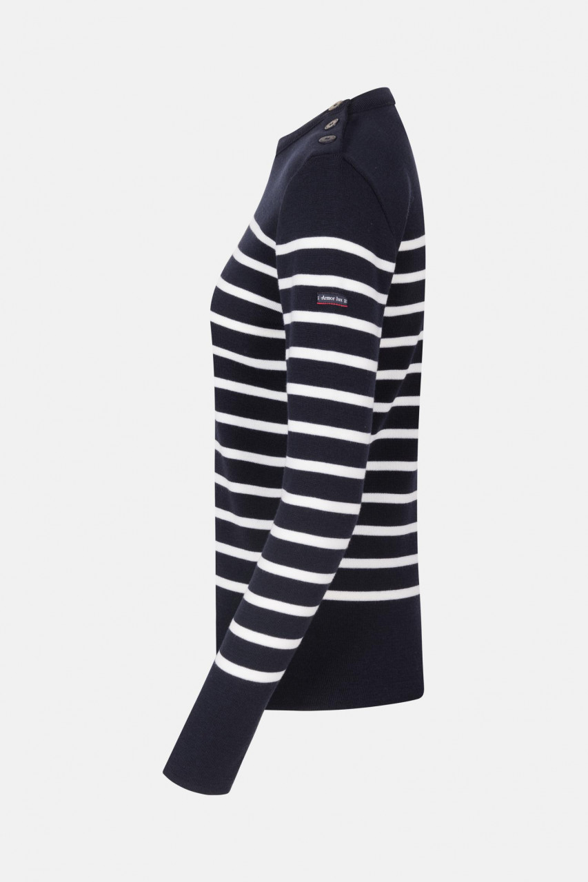 Armor Lux Damen Pullover Briac blau-natur