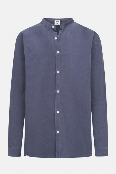 Cordhemd Herren Blau-Grau