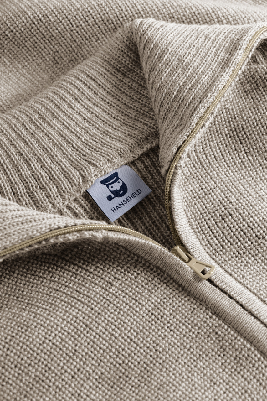 Detailansicht von Troyer Wolle Beige für Herren von Hanseheld