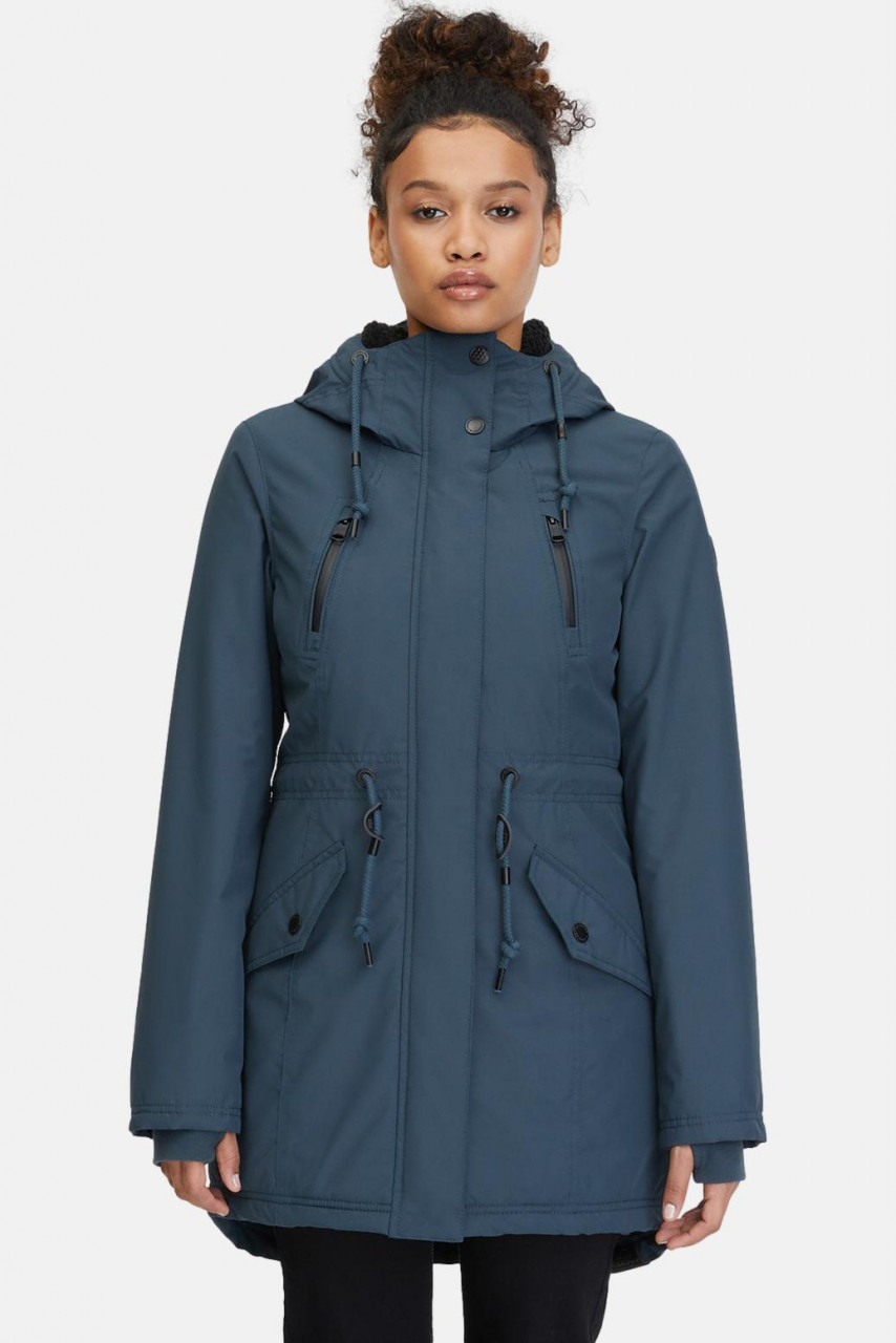 Ragwear Wintermantel Elsien Damen Blau Parka