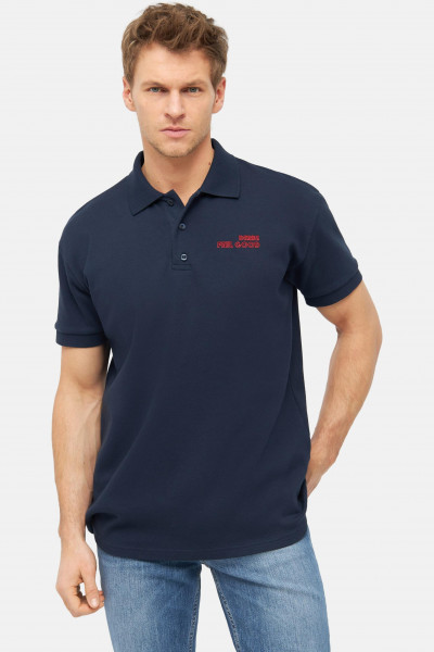 Derbe Feel Good Herren Polo Shirt Navy Dunkelblau Nachhaltig Derbe Feel Good Herren Polo Shirt Navy Dunkelblau Nachhaltig