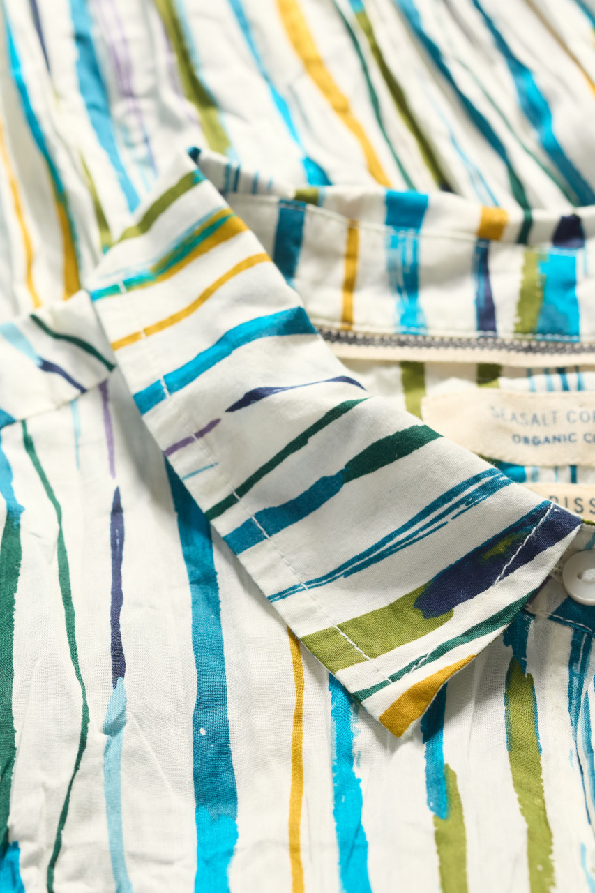 Detailbild von Bluse Larissa Shirt Blau für Damen von Seasalt Cornwall