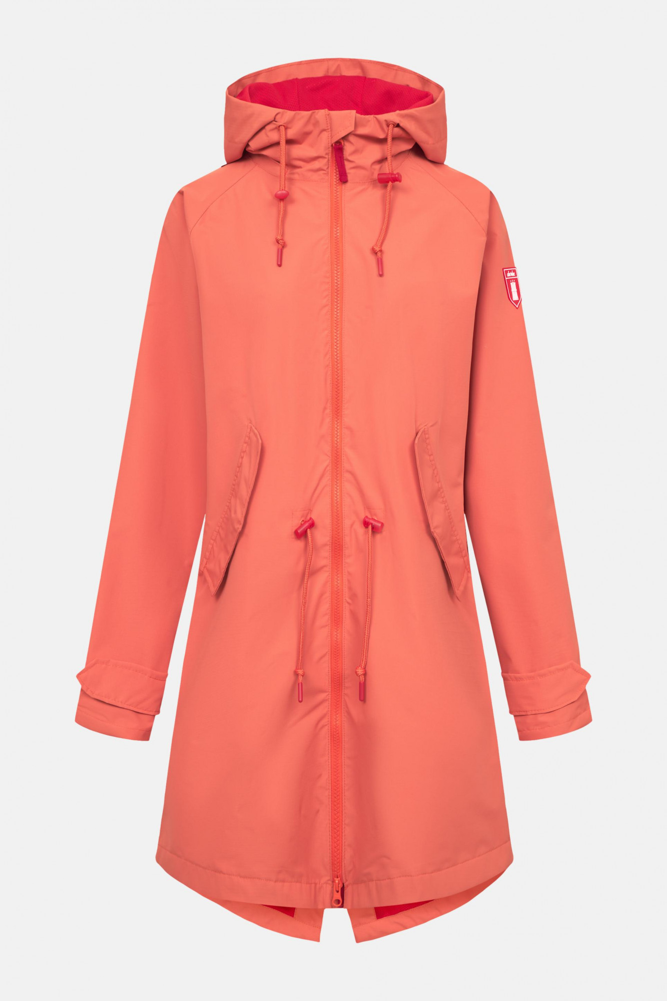 Derbe Regenjacke Ripby Damen Orange Ripstop