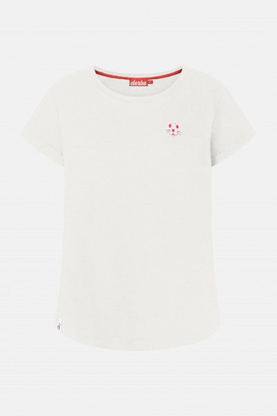 T-Shirt Robbenschnute Weiß für Damen von derbe