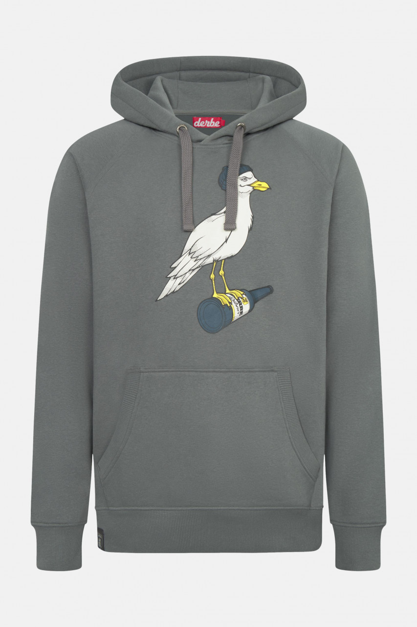 Derbe Hoodie Sturmmöwe Herren Grau Pullover
