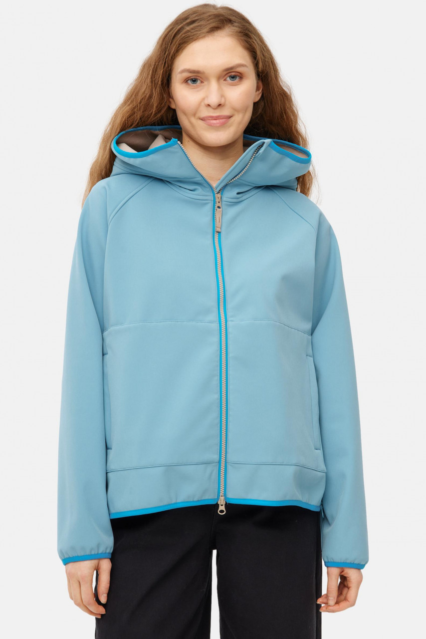 Derbe Softshelljacke Kurz Peutby Damen Türkis Hellblau