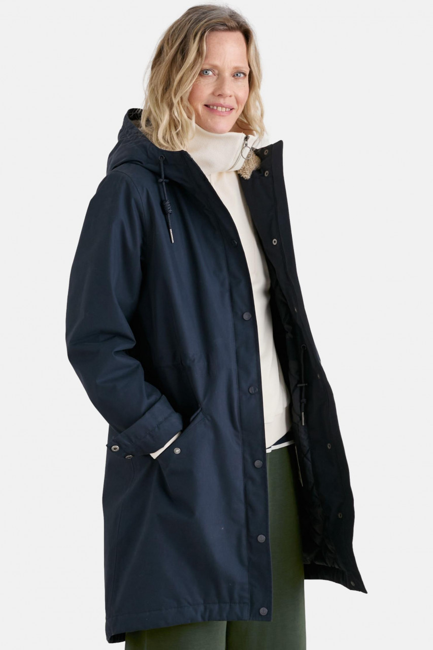 Regenjacke Dunkelblau Midnight Plant Hunter 2 von Seasalt Cornwall - Frau