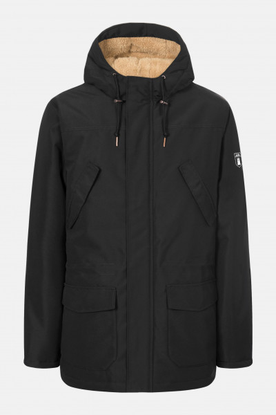 Derbe Festholm Herren Winterjacke Schwarz Caramel