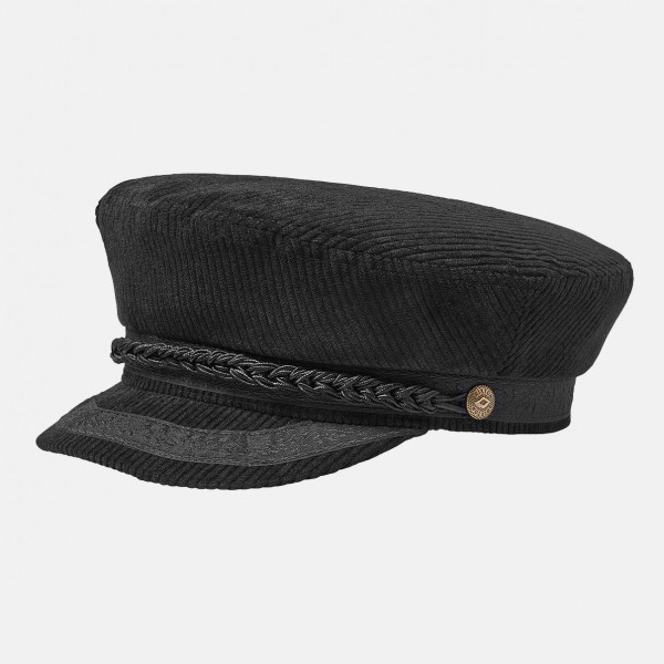 Brixton Fiddler Reserve Cap Elbsegler Black Schwarz Prinz-Heinrich-Mütze