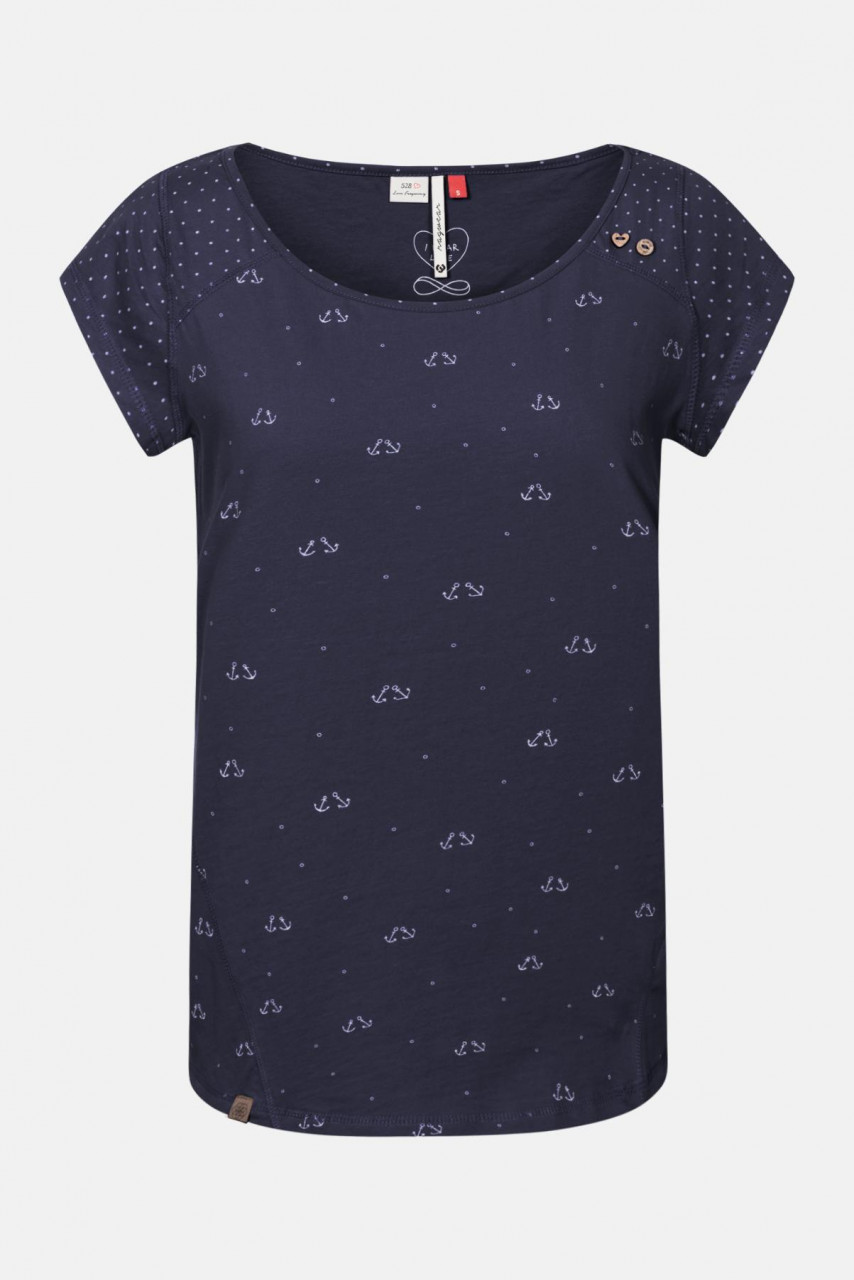 Ragwear Rosanna Damen T-Shirt Navy Dunkelblau Anker