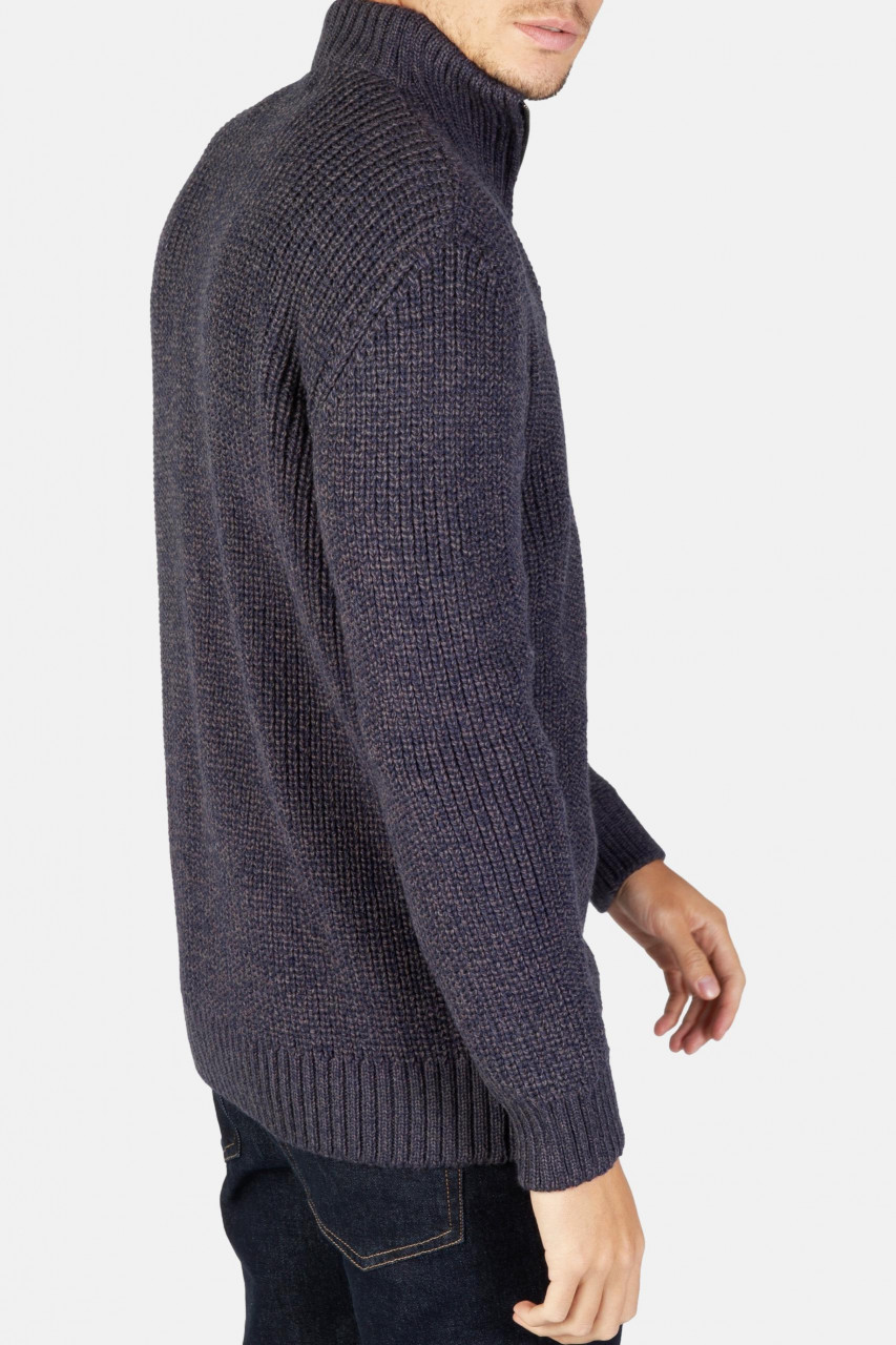 IrelandsEye Troyer Reefer Blau Grau Herren Pullover Navy Marl