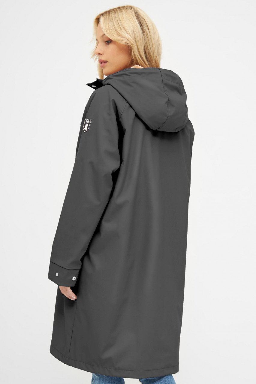 Derbe Wittby Phantom Damen Regenjacke Schwarz Beige