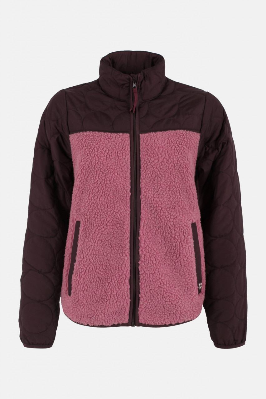 Danefae Danehazel Übergangsjacke Rose Bordeaux Rot Fleecejacke Stepp