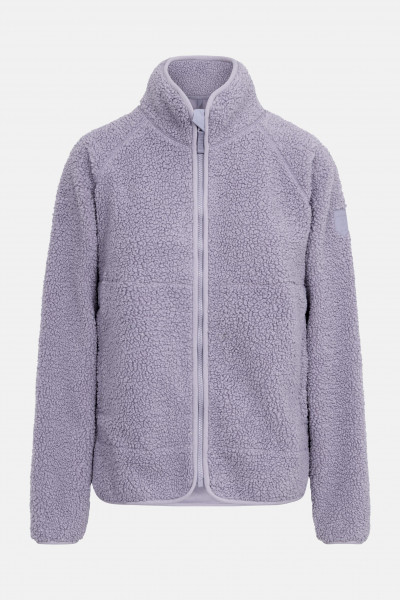 Derbe Fleecejacke Kuschelby Damen Flieder Grau