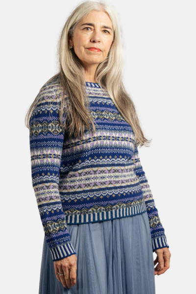ERIBÉ Pullover Kinross Damen Blau Fairisle