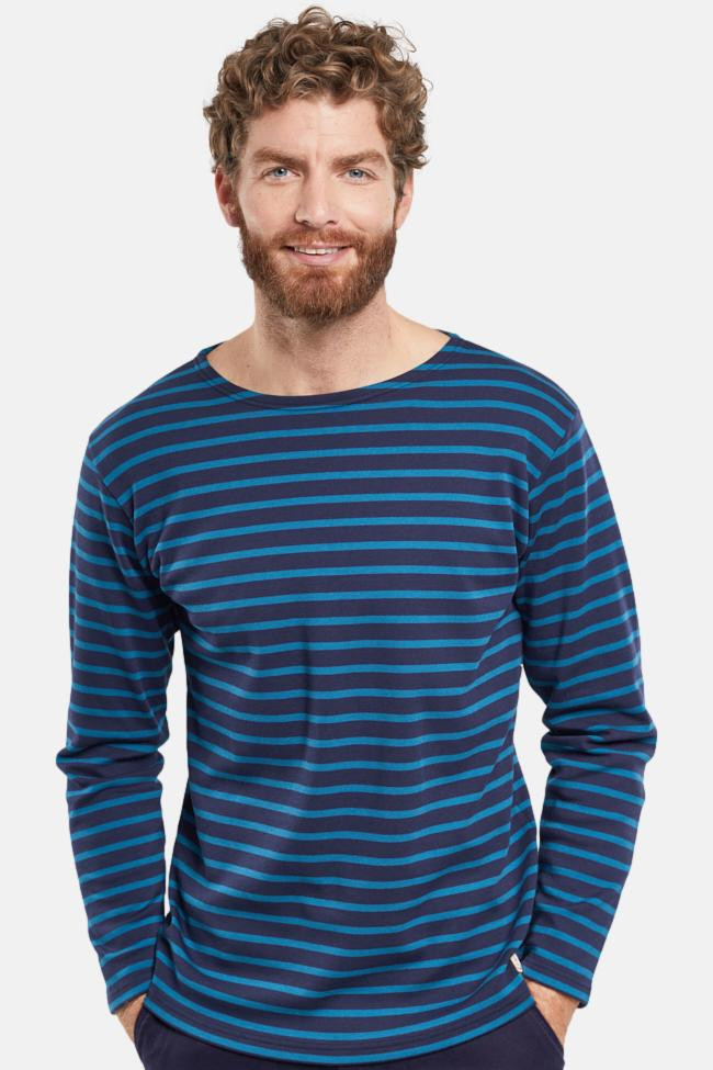 Armor Lux Streifenshirt Blau Gestreift Herren Mariniere