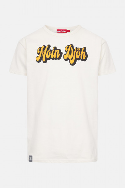Derbe T-Shirt Moin Djöh Herren Weiß Derbe T-Shirt Moin Djöh Herren Weiß
