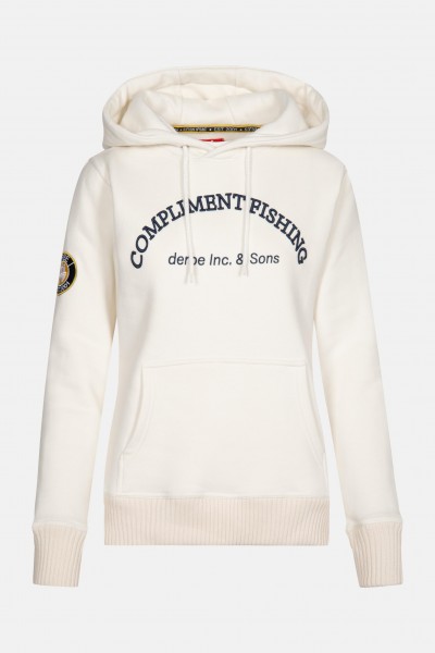 kk Derbe Compliment Fishing Damen Hoodie Tofu Beige Derbe Compliment Fishing Damen Hoodie Tofu Beige