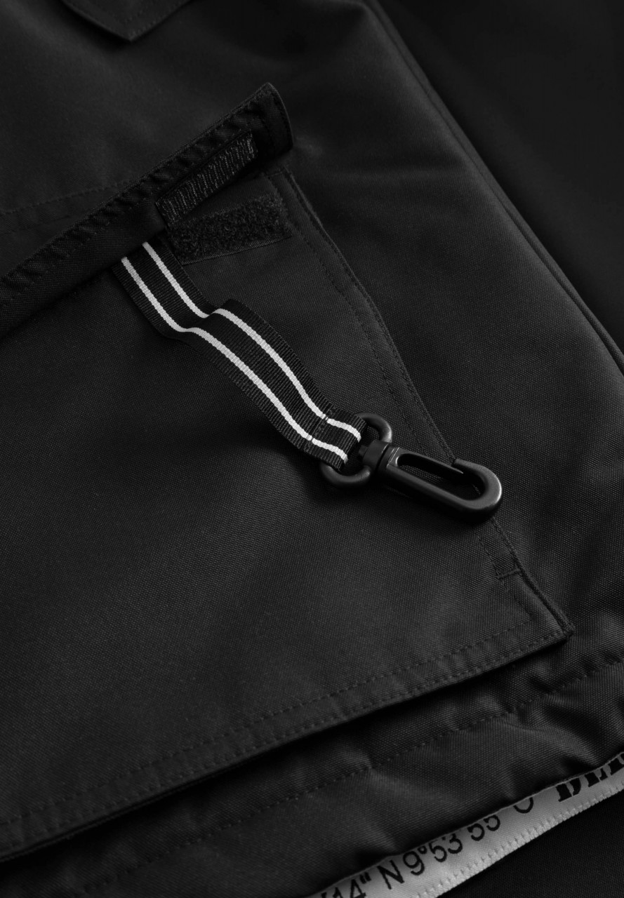 Derbe Winterjacke Fanholm Herren Schwarz Fan Funktion