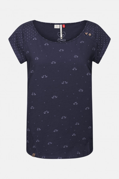 Ragwear Rosanna Damen T-Shirt Navy Dunkelblau Anker