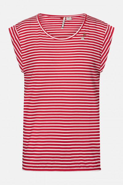 Ragwear Tulsa Damen T-Shirt Red Rot Gestreift