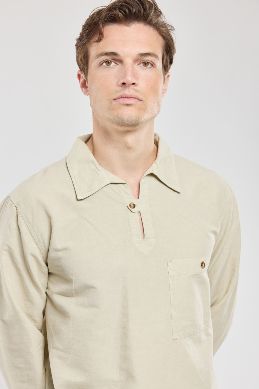 Armor Lux Leinenhemd Fischerhemd Vareuse Creme Weiß Beige Heritage