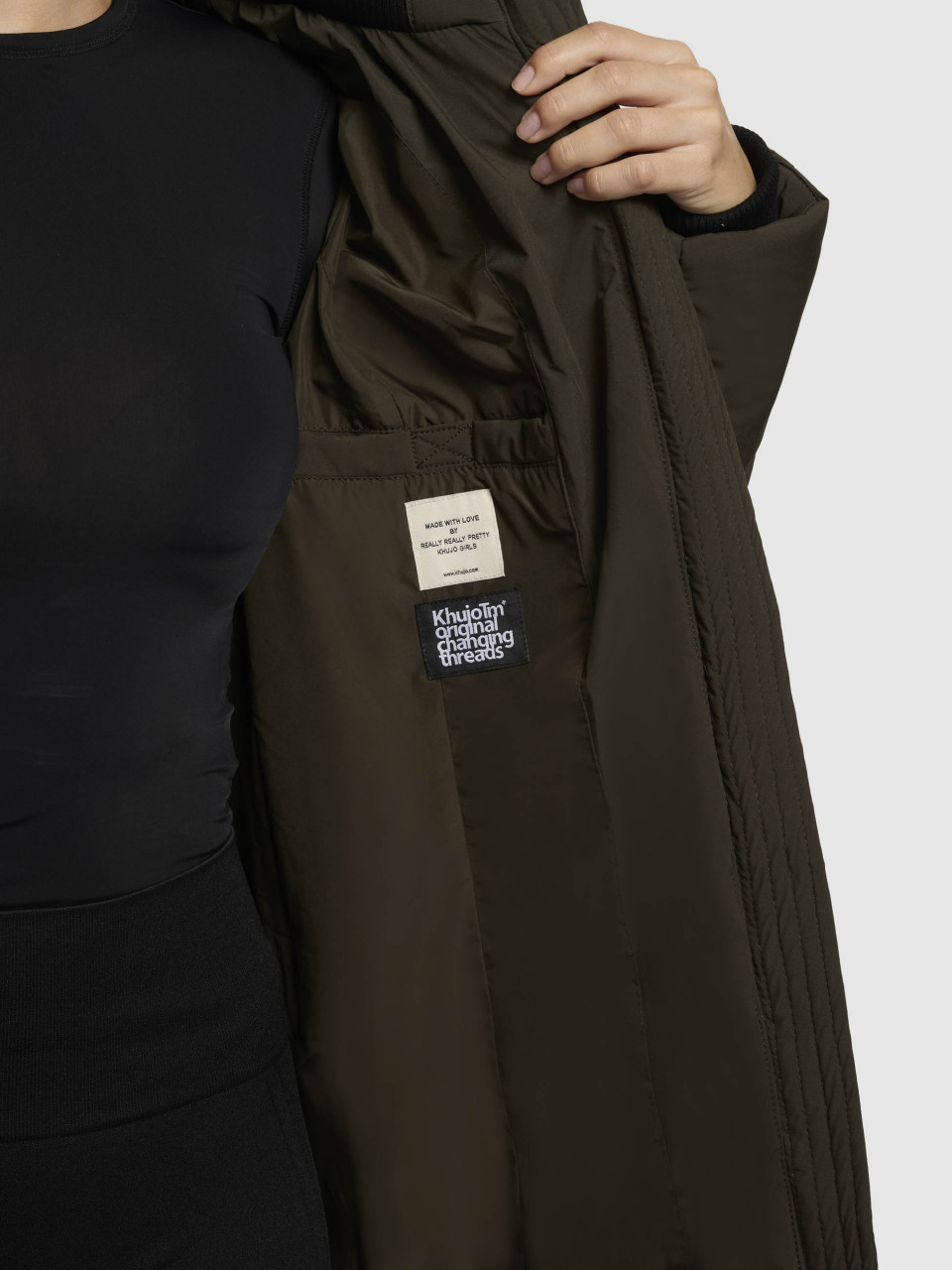 Khujo Aribay 5 Damen Wintermantel Grün