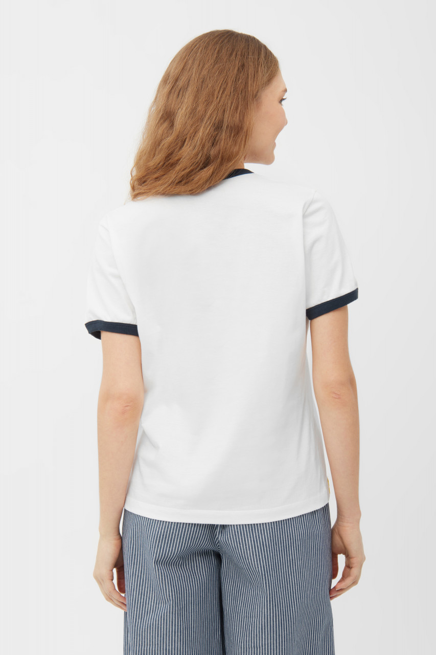 Derbe T-Shirt Paddeln Damen Weiß Blau