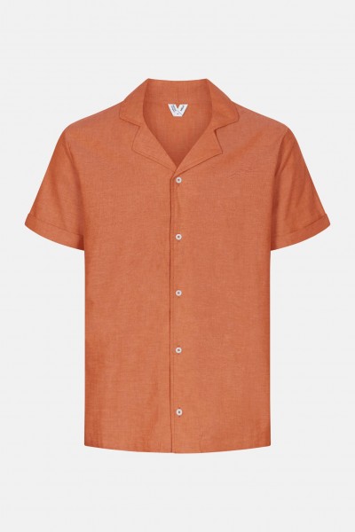 MELA Mohan Herren Hemd Coral Orange Koralle MELA Mohan Herren Hemd Coral Orange Koralle