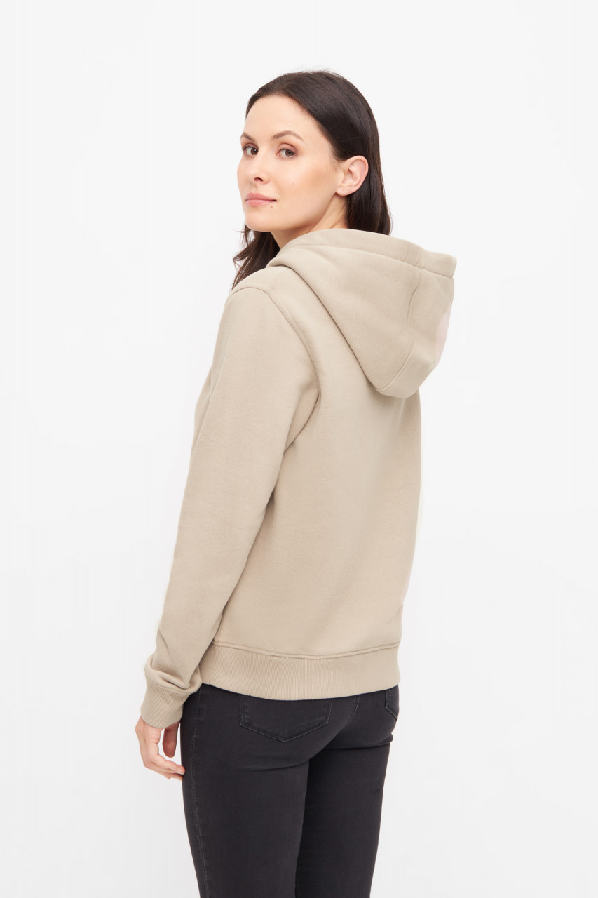Derbe Hoodie Sturmmöwin Damen Cobblestone Beige Kapuzenpullover GOTS