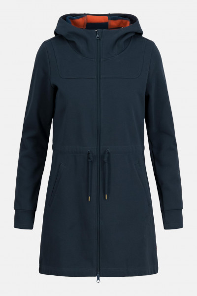 Blutsgeschwister Cosyshell Hooded Damen Fleece Jacke Dunkelblau Night Dream Übergangsjacke
