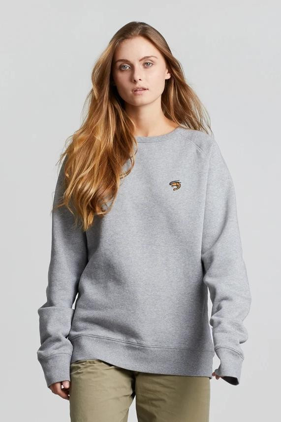 Hafendieb Granaat Sweater Heather Grey Pullover Grau Krabbe