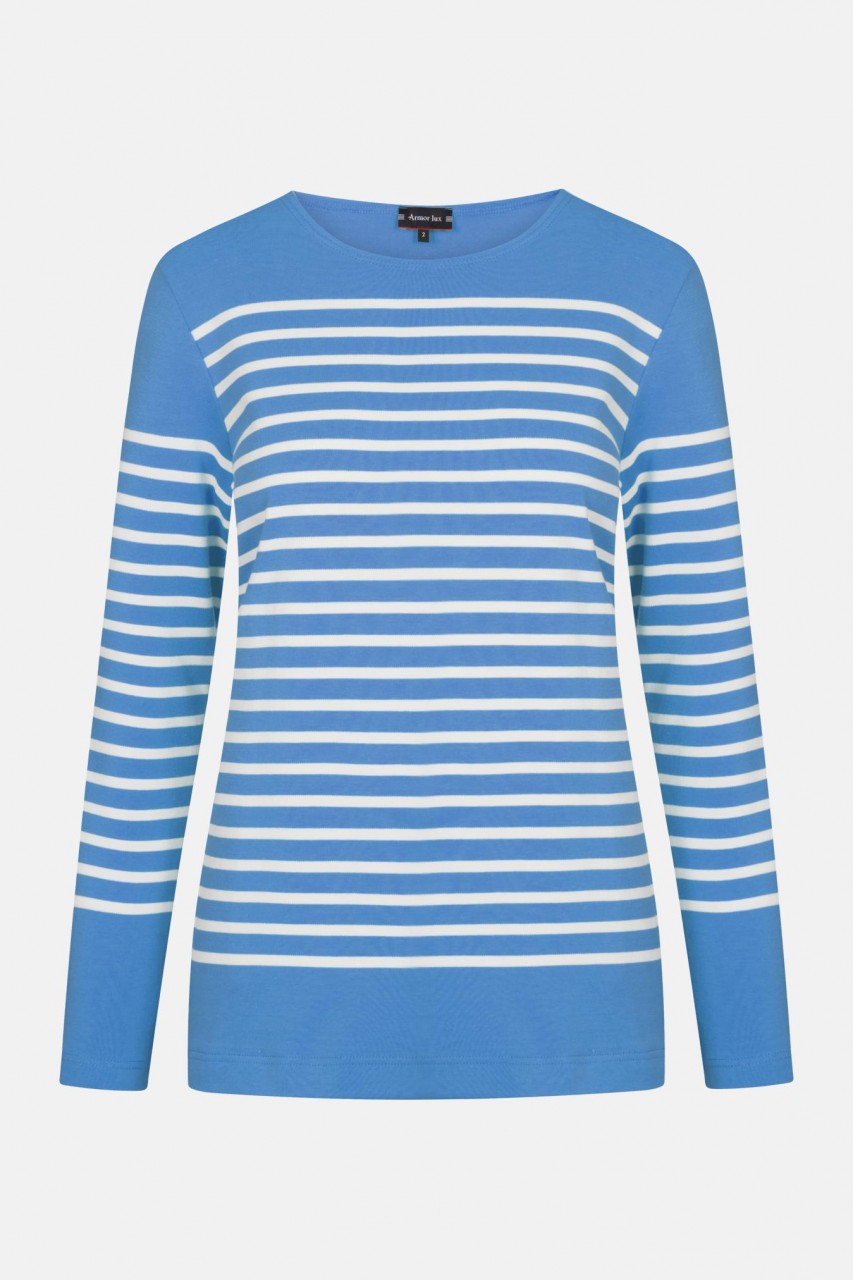 Armor Lux Damen Matrosenshirt Amiral Blau Weiß