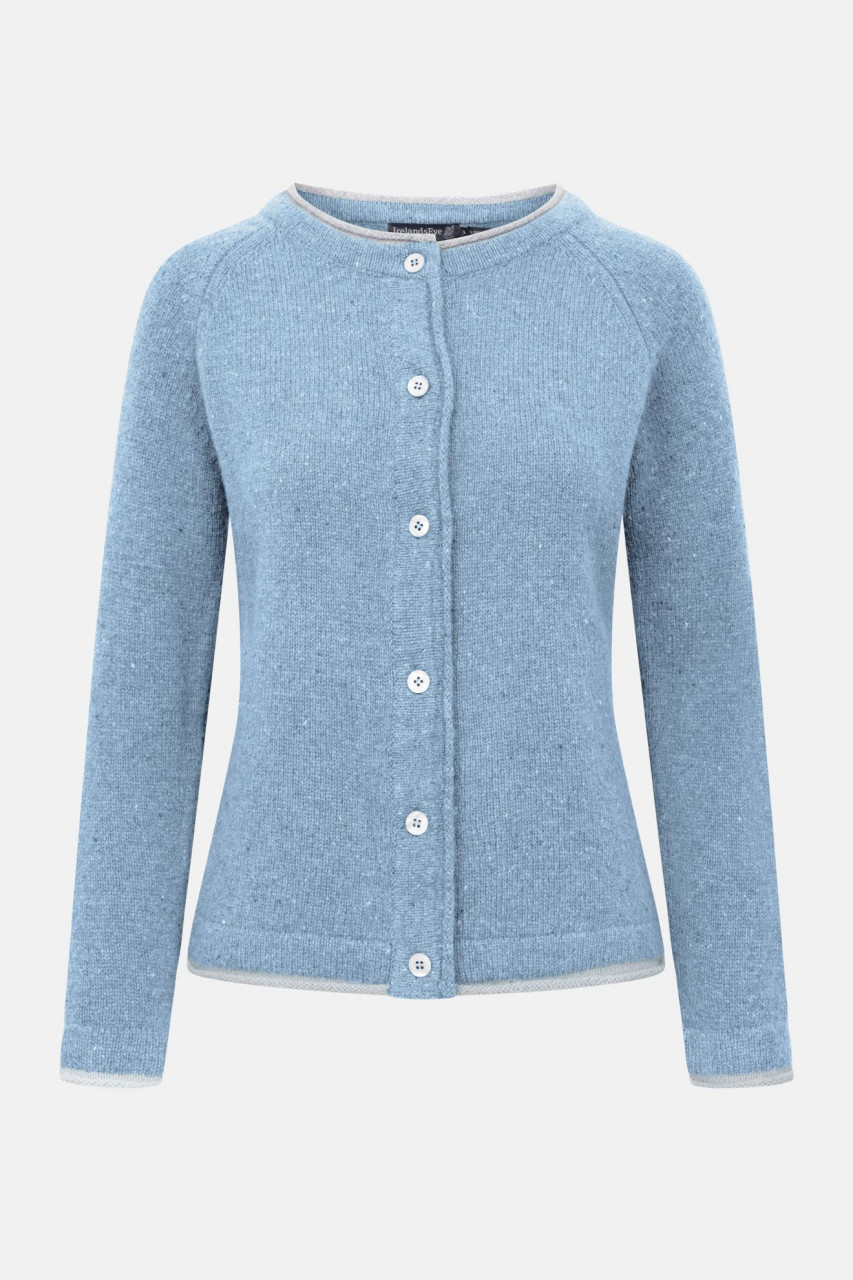 IrelandsEye Strickjacke Killiney Damen Hellblau Pale Blue