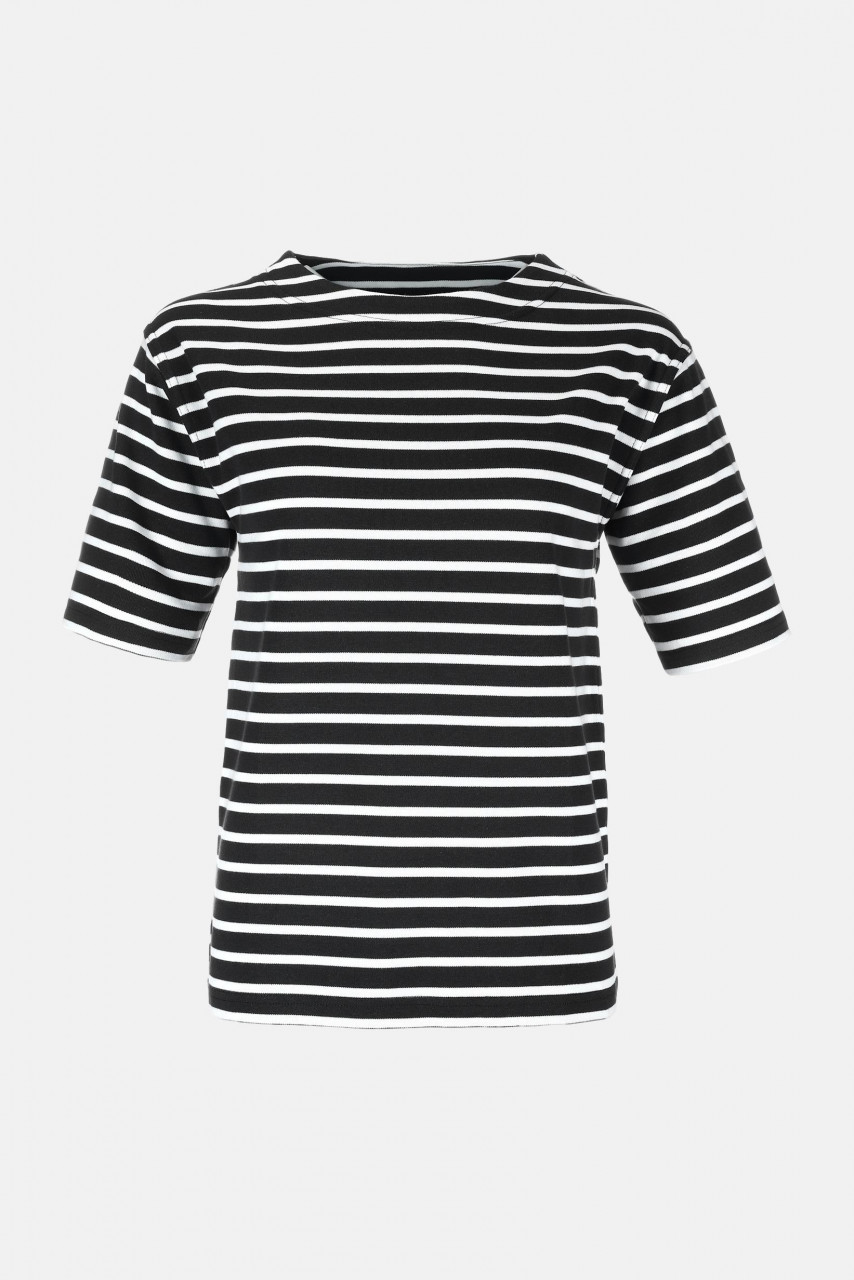 Streifenshirt Kurzarm Blau für Damen von modAS