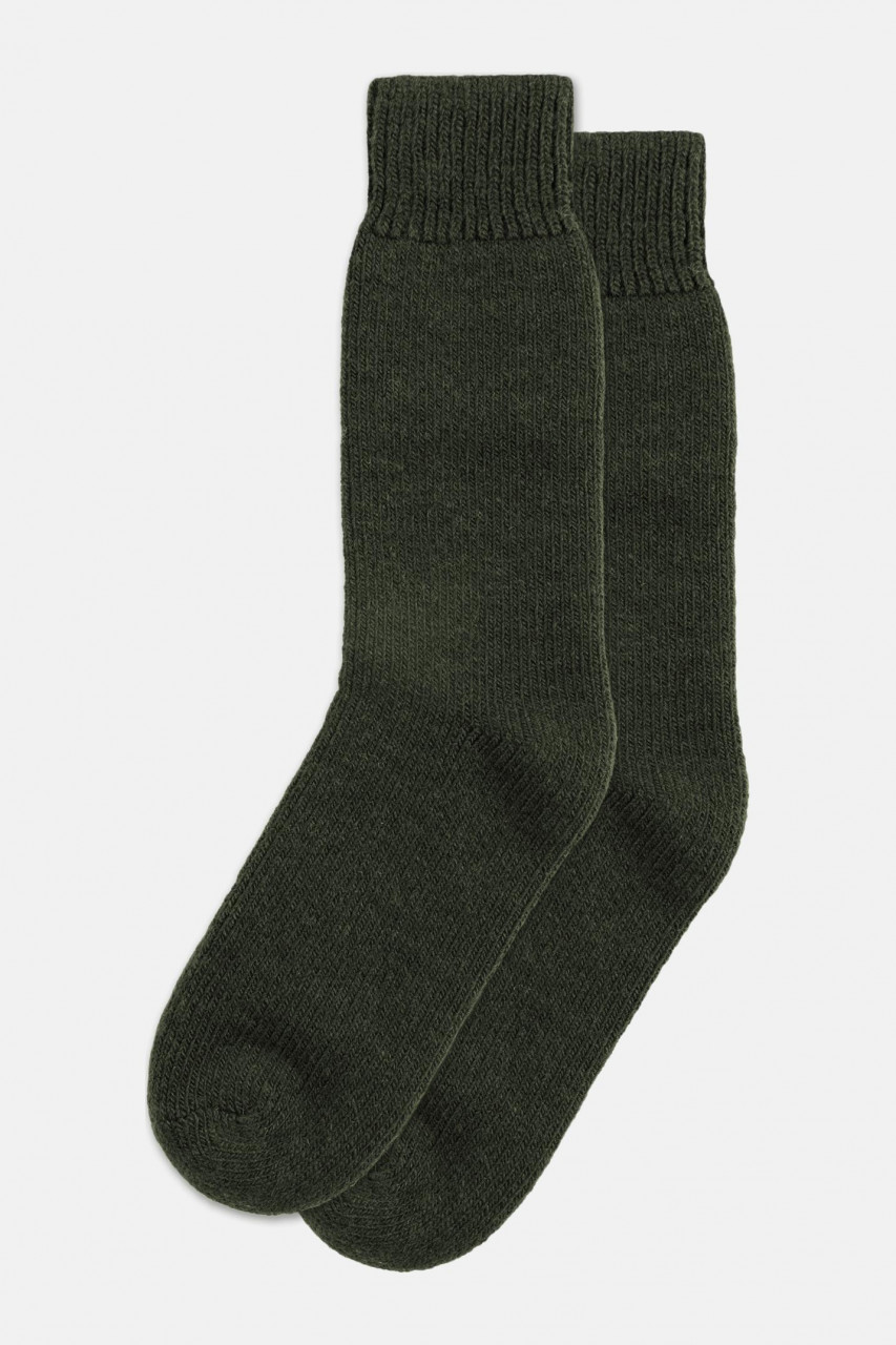 Wollsocken Oliv Grün für Unisex von Bratens