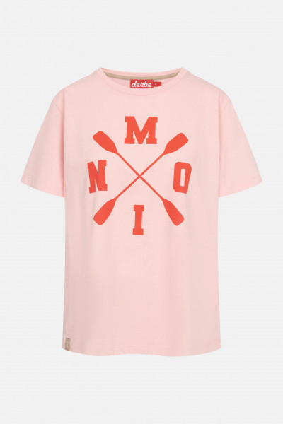 Derbe T-Shirt Moin X Damen Rosa Rot GOTS Organic