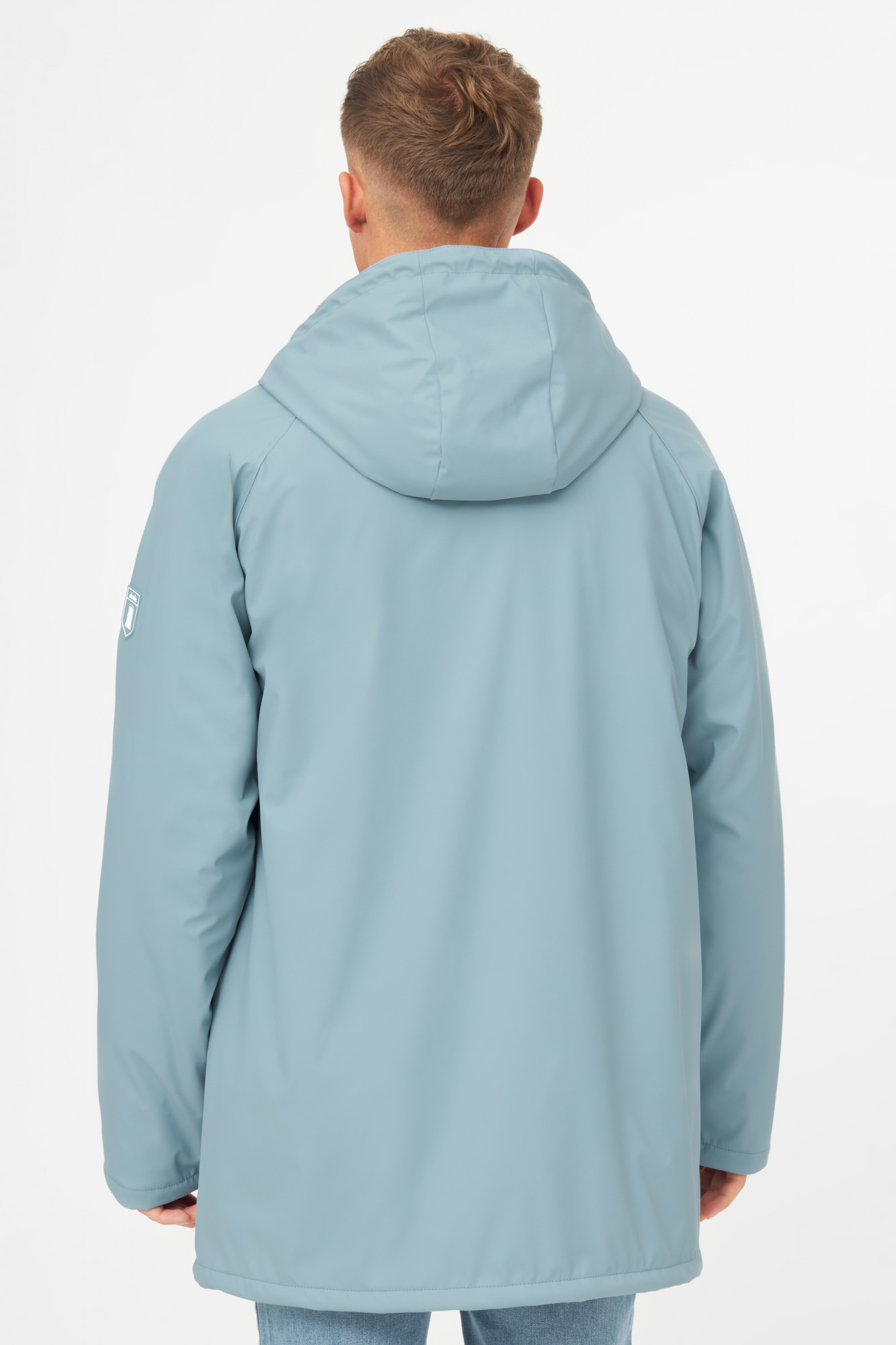 Regenjacke blau - Mann - Rückansicht
