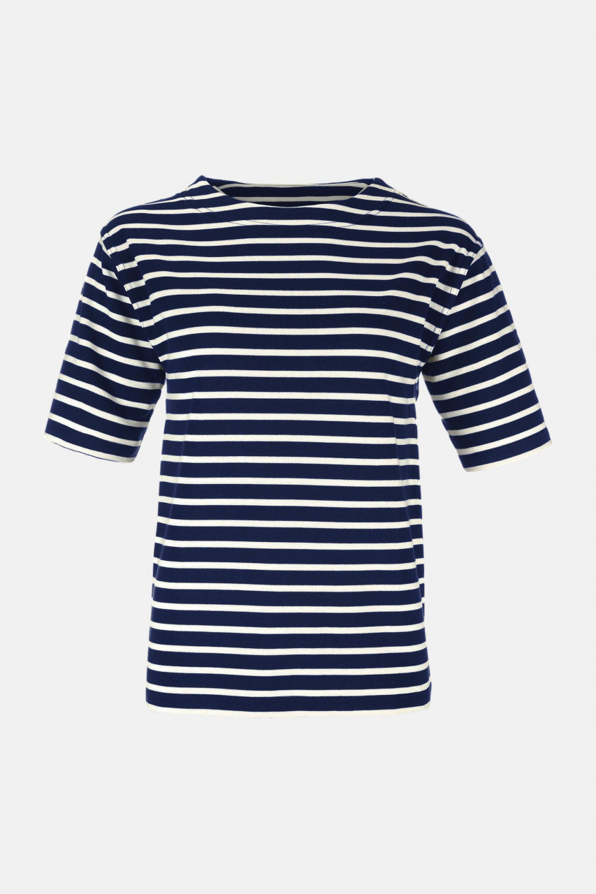 Streifenshirt Kurzarm Blau für Damen von modAS