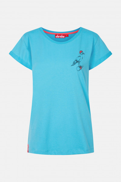 Derbe Sturmmöwe Mono Damen Shirt River Blue Blau Derbe Sturmmöwe Mono Damen Shirt River Blue Blau