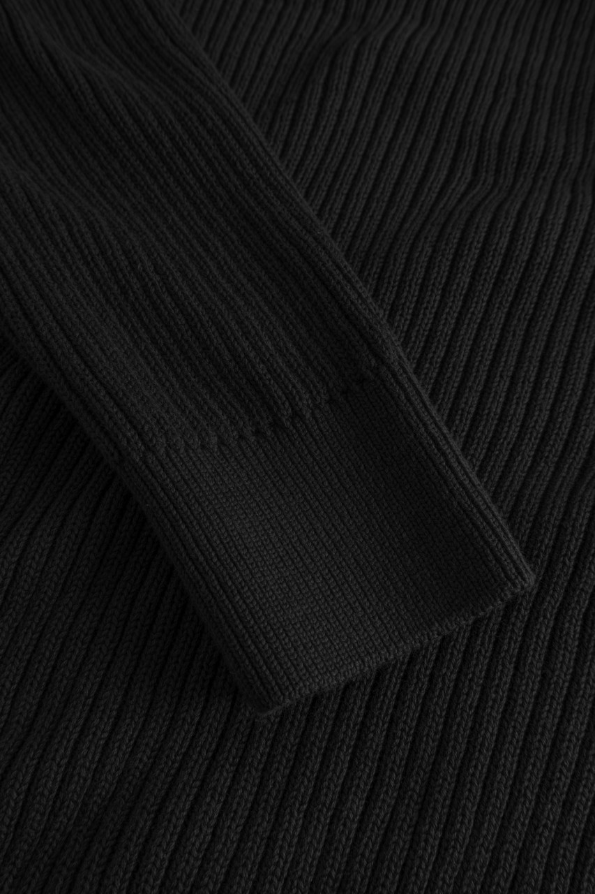 Hanseheld Troyer Baumwolle Schwarz GOTS Herren Troyer-Pullover Bio