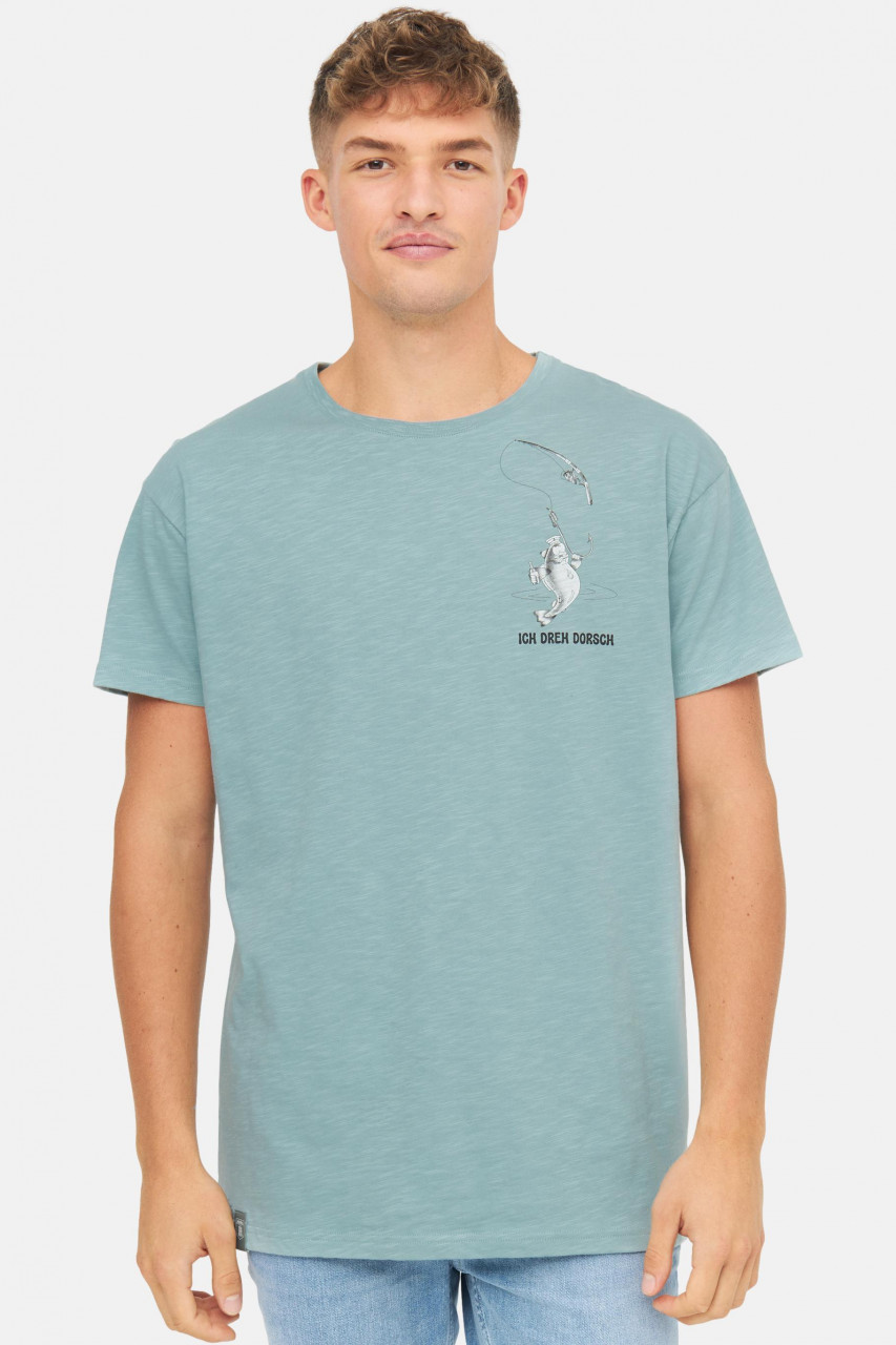 Derbe T-Shirt Dorsch Herren Hellblau Türkis
