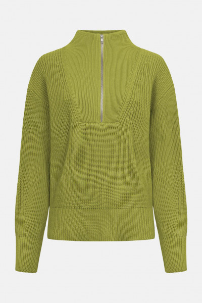 MELA Troyer KIMAYA Damen Grün Pullover Baumwolle GOTS Organic