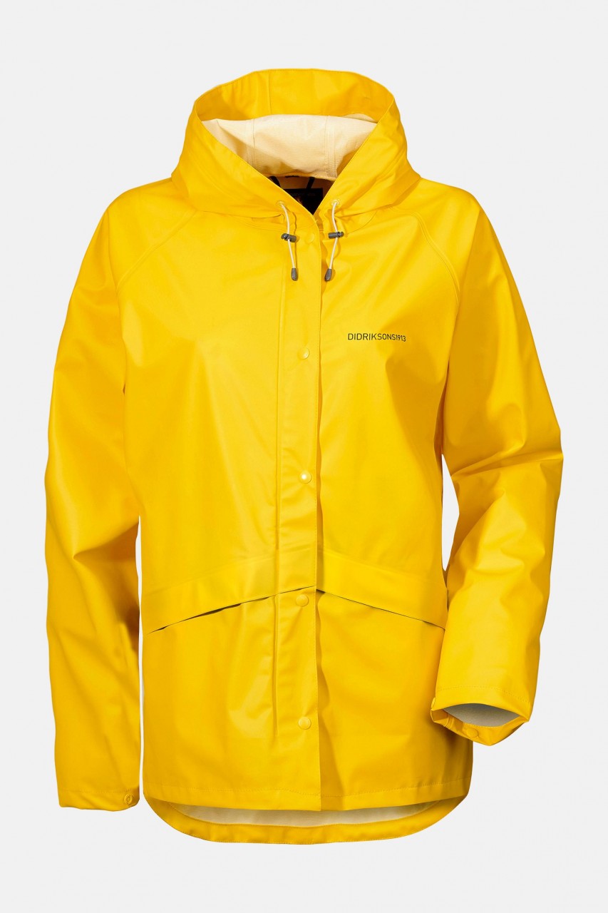 Didriksons Damen Regenjacke Avon Gelb