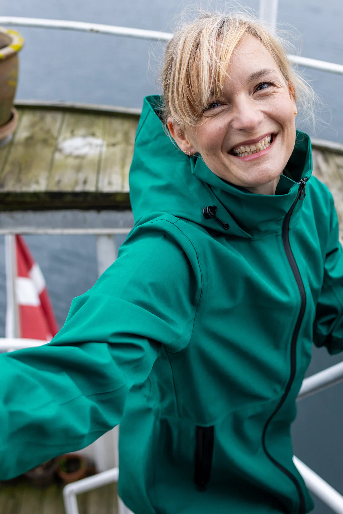 Danefae Regenjacke Danelittle Sister Damen Grün